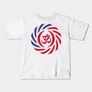 Hindu American Multinational Patriot Flag Series 1.0 Kids T-Shirt